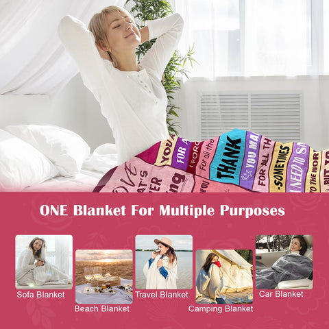 Sruemiul Easy-care machine-washable Mom blanket stays soft and vibrant