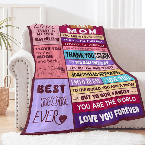 Sruemiul Ultra-soft Mom blanket emphasizes plush touch for movie nights and lounging
