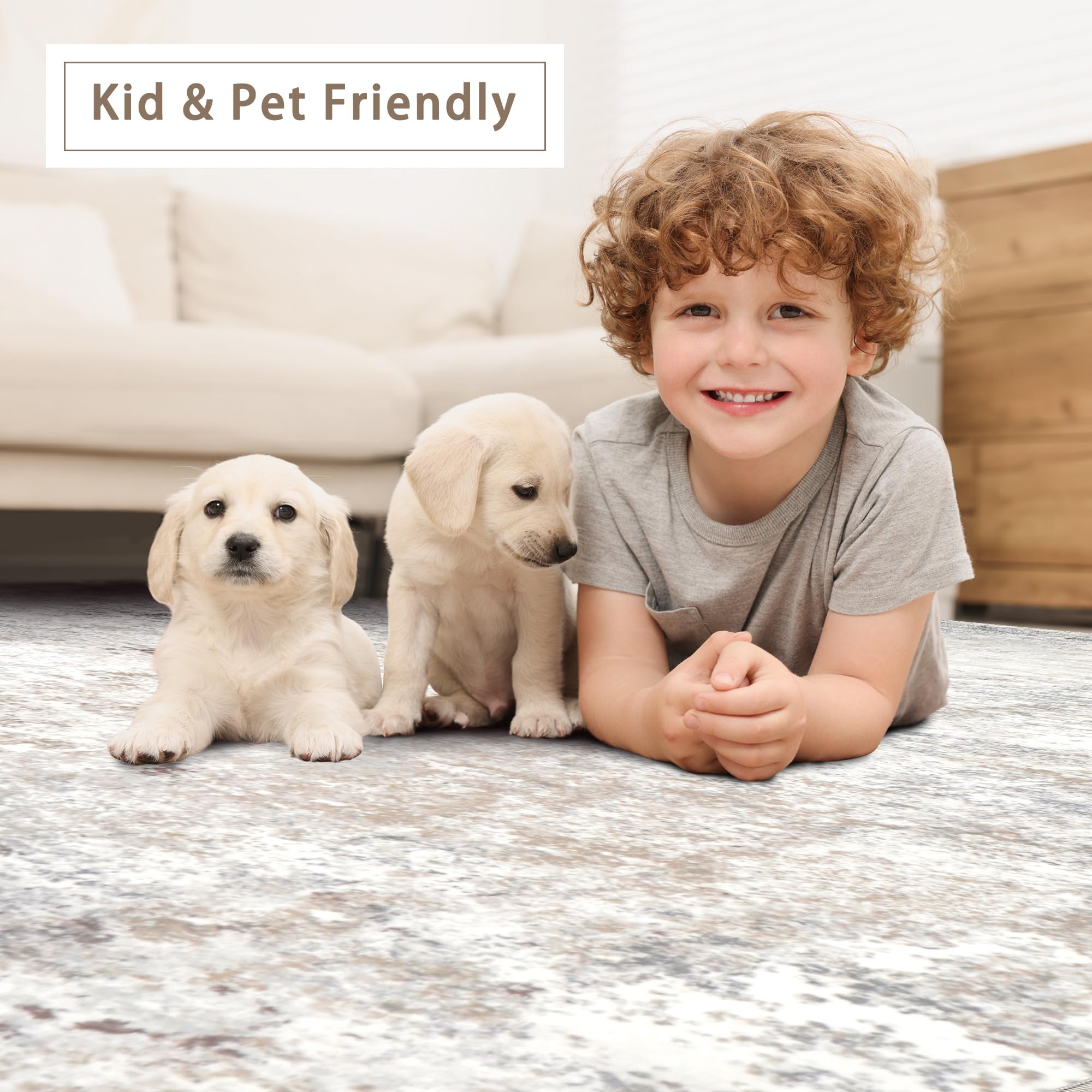 Srugn foldable 5x7 rug stores flat for redecorating or moving.