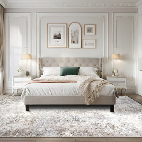 Srugn foldable dining room rug easy storage during redecorating.