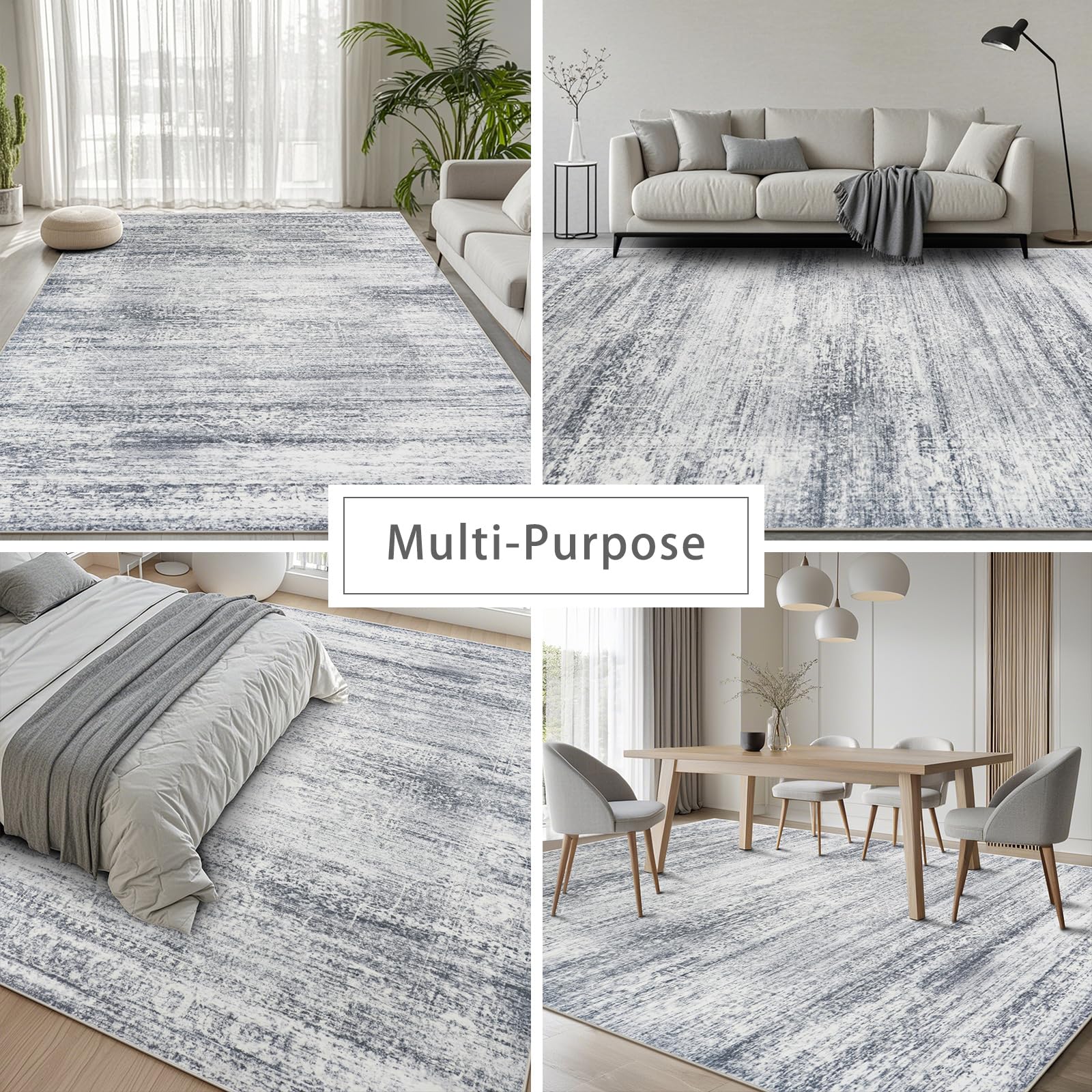 Srugn recycled fibers cream rug combines durability with eco-friendly appeal