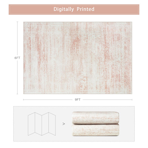 Srugn washable rug non-slip bottom keeps it in place for safe play.