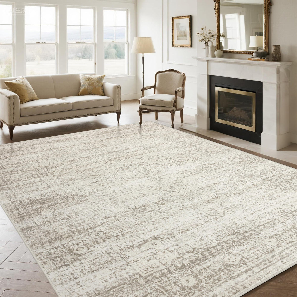 Srugn Washable Rug 9x12 soft touch for plush comfort and easy cleaning.