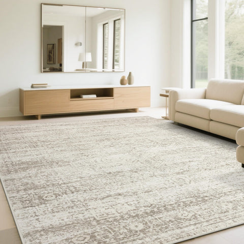 Srugn 6x9 cushioned texture for cozy barefoot comfort in living spaces