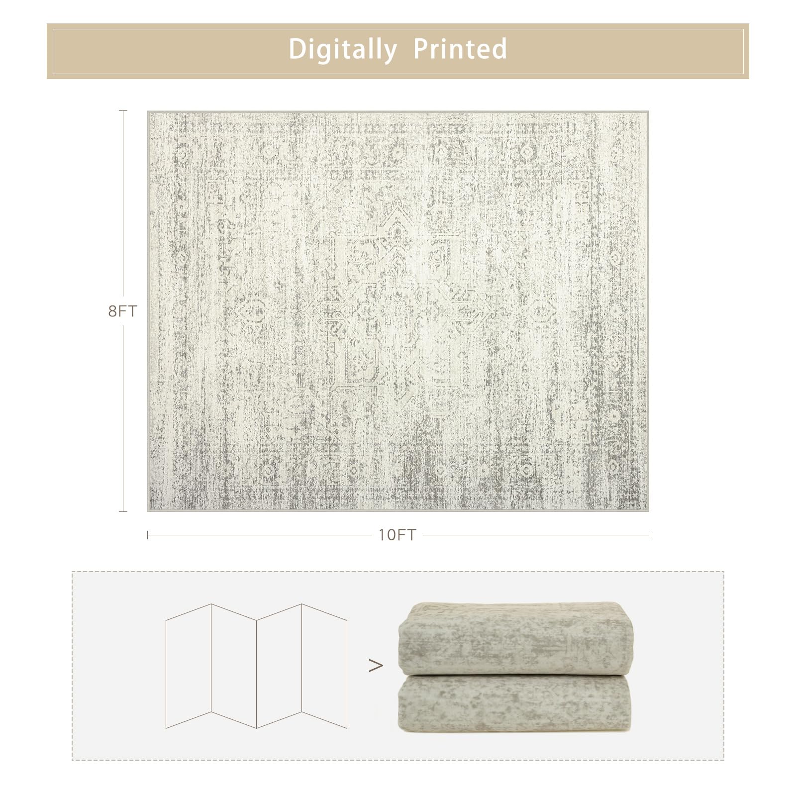 Srugn washable 8x10 rug in bedroom, cozy feel ideal for barefoot comfort.