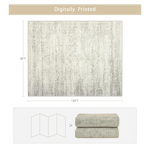 Srugn washable 8x10 rug in bedroom, cozy feel ideal for barefoot comfort.