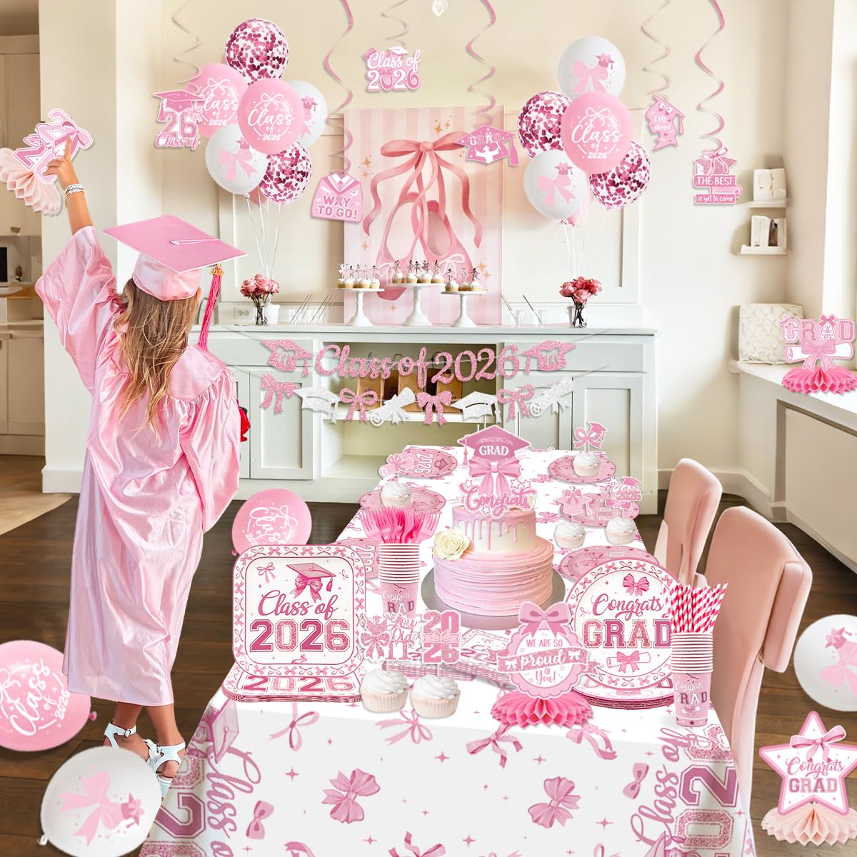 ssailue decor cake topper Class of 2026 marks a memorable moment