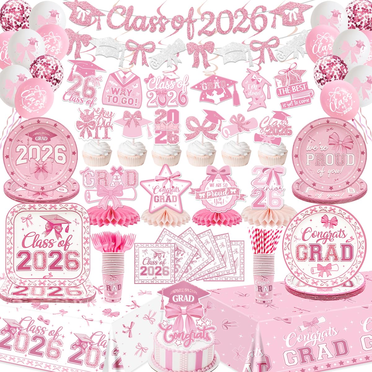 ssailue decor Class of 2026 banner creates a polished graduation backdrop for photos