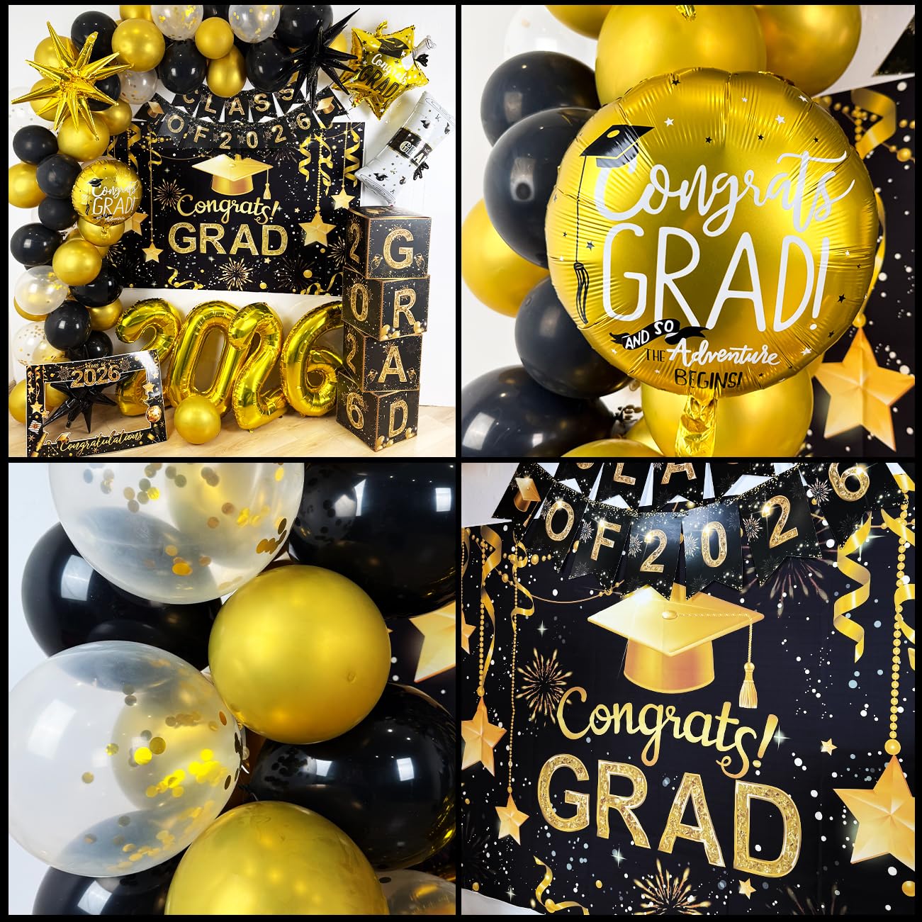 Ssailue Decor foil numbers highlight the graduation year