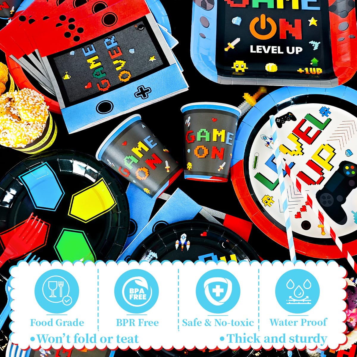 ssailue decor gamer cups for easy serving and cleanups