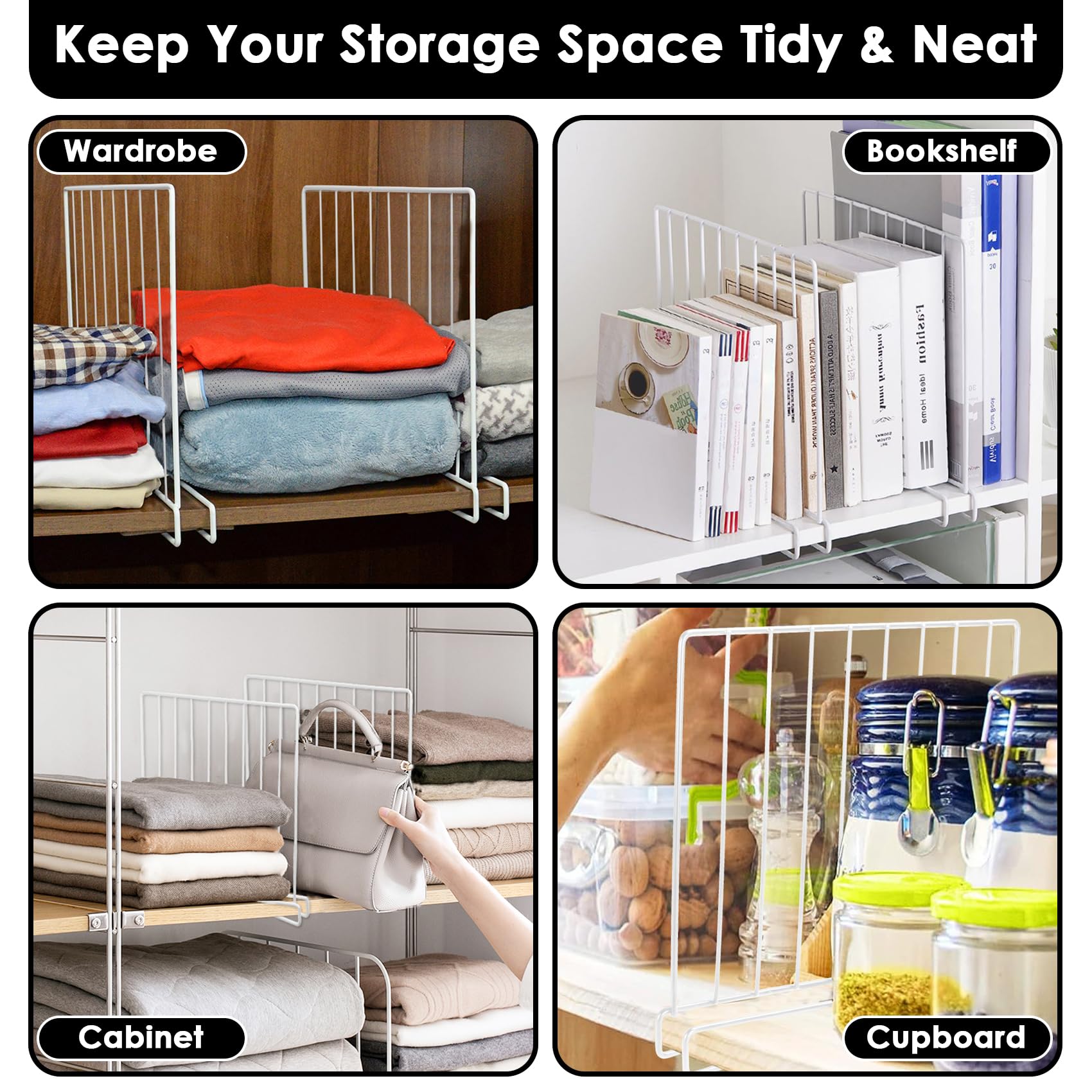 SSAWcasa dividers install without tools for quick setup