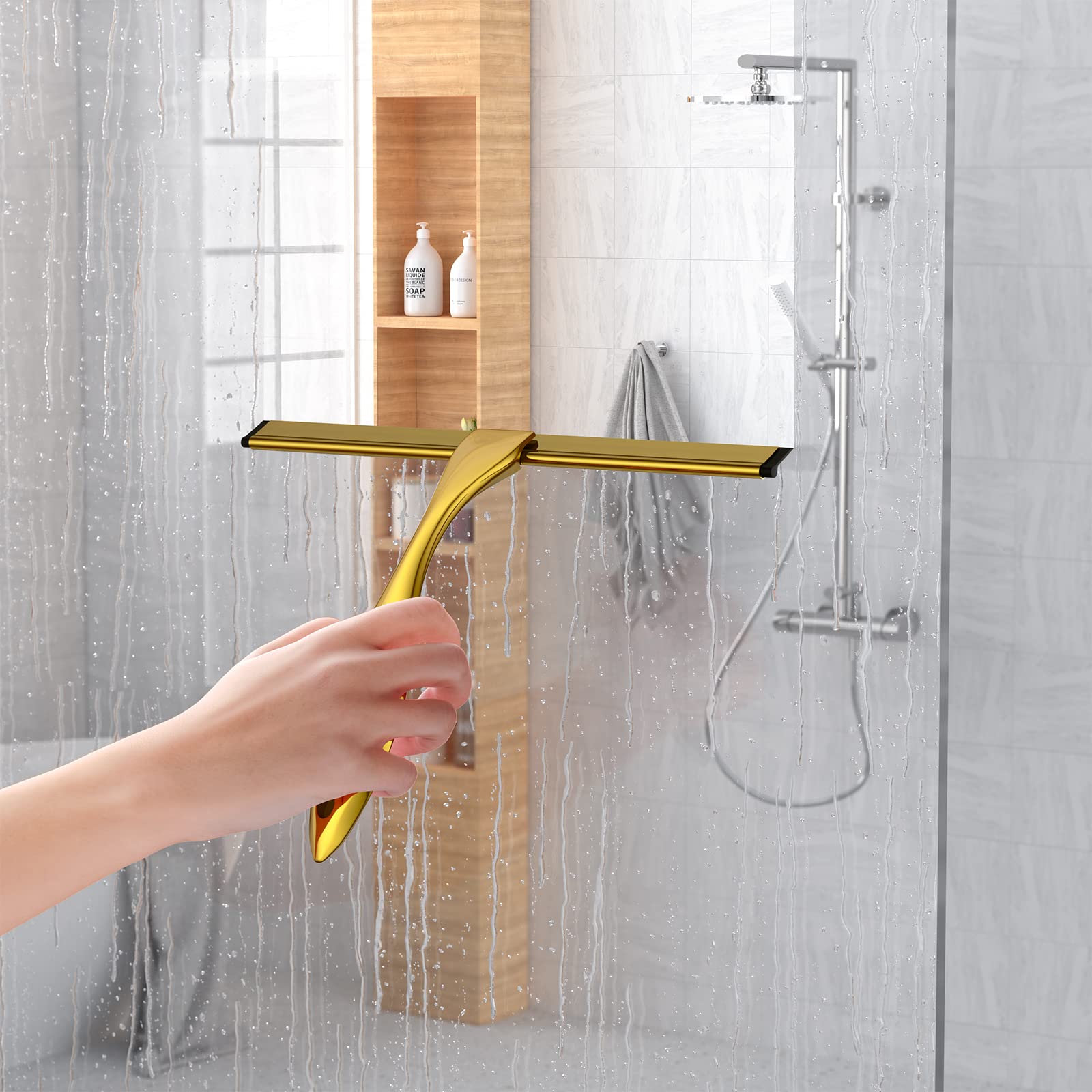 SSTOOHL ergonomic handle provides a comfortable grip during cleaning