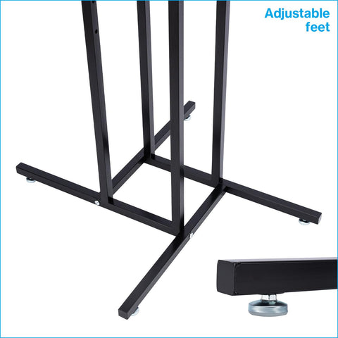 SSWBasics base measures 32 by 32 inches for stable floor display
