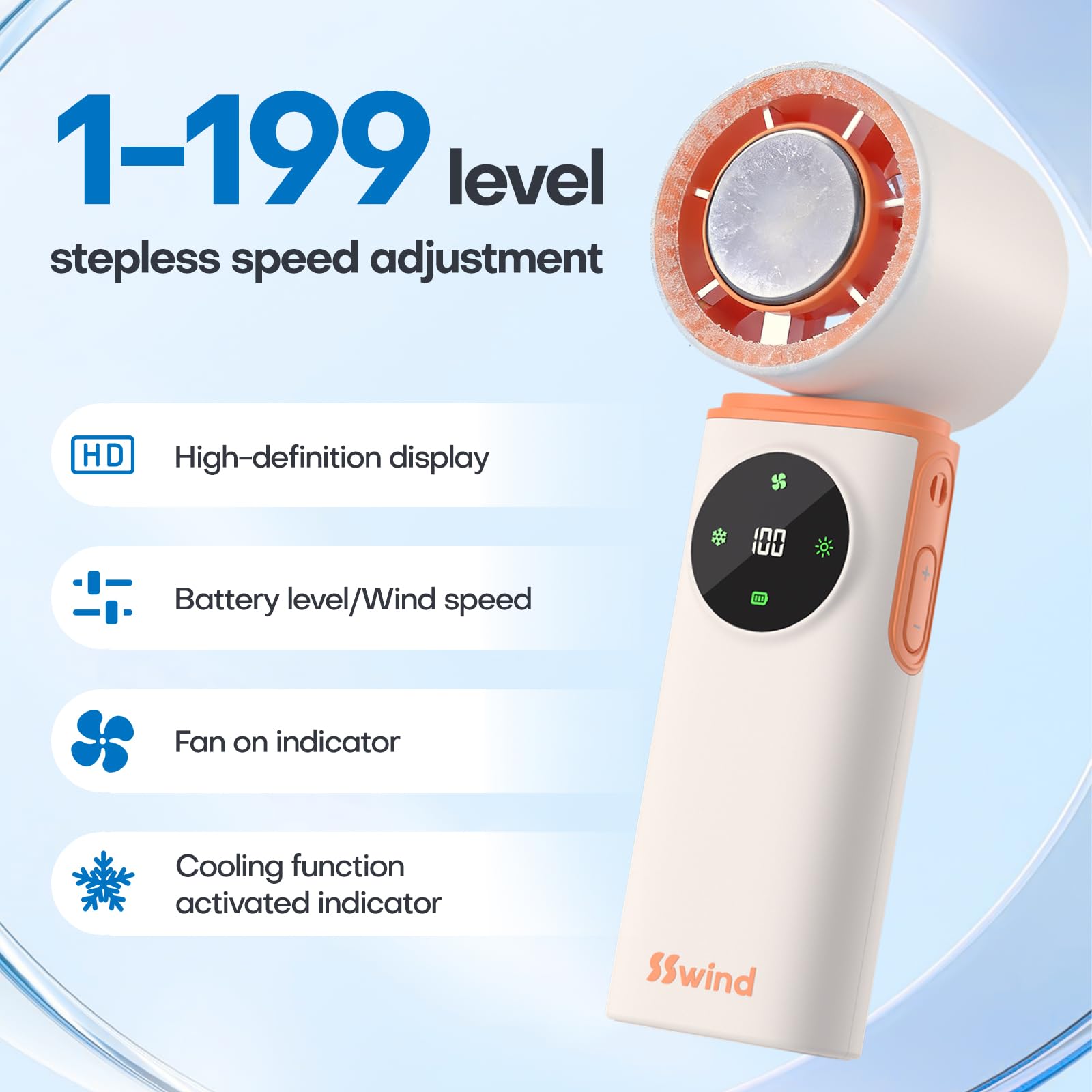SSWind travel mini fan fits pockets for on-the-go cooling.