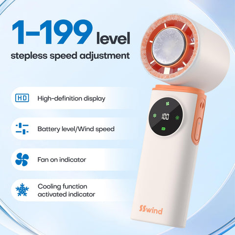 SSWind travel mini fan fits pockets for on-the-go cooling.