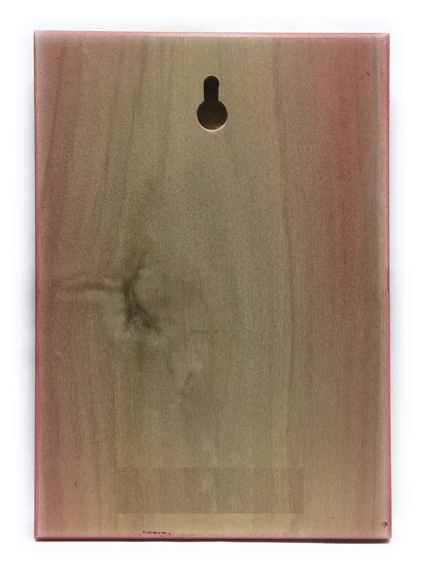St John the Baptist Icon Pantocrator back view with keyhole for easy hanging