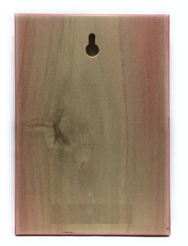 St John the Baptist Icon Pantocrator back view with keyhole for easy hanging