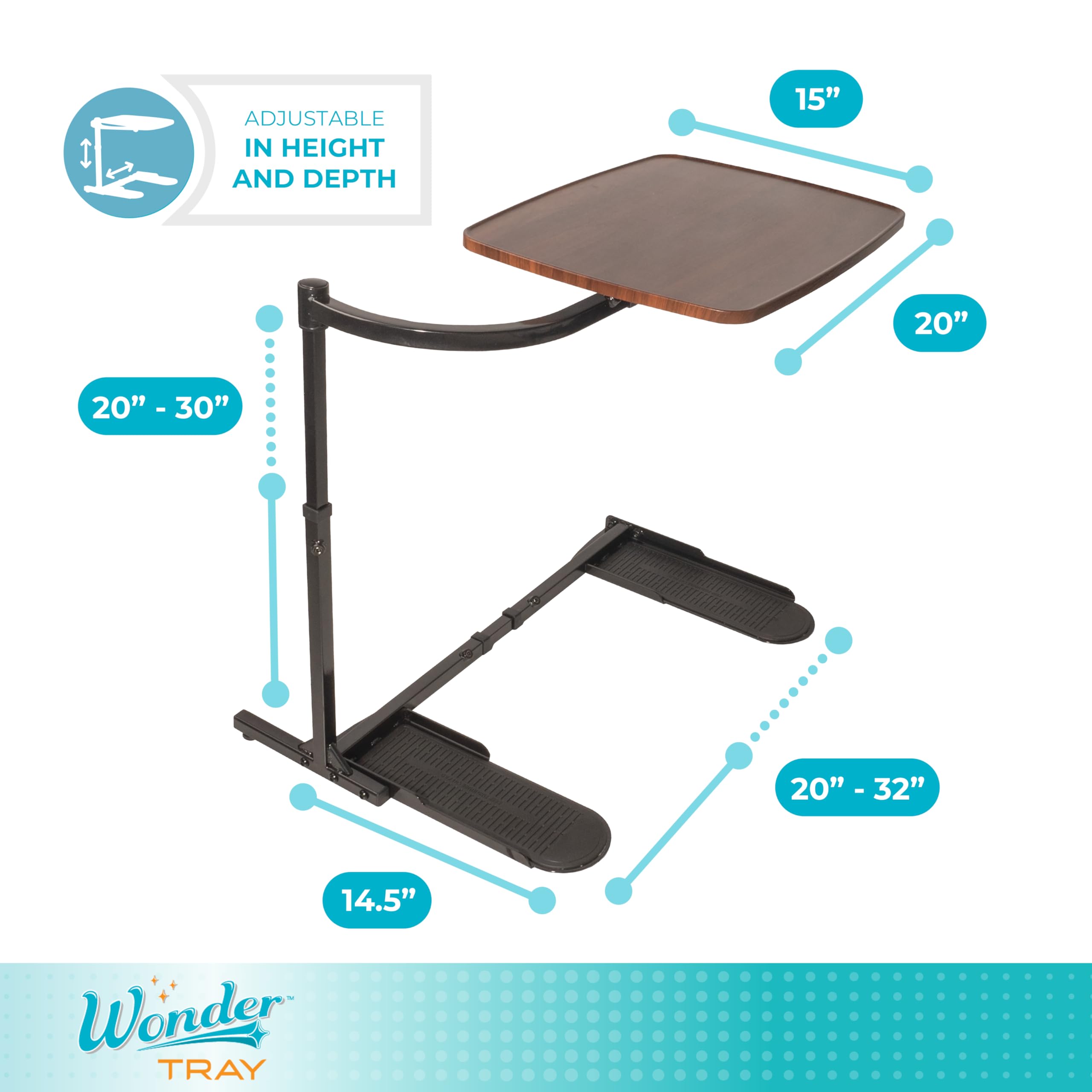 Stander Wonder Tray side couch table for snacks or study
