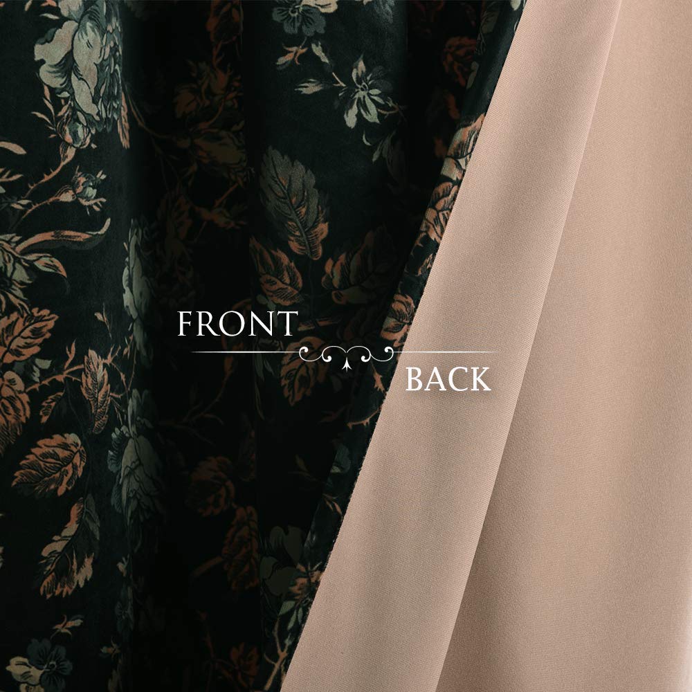 StangH curtains with digital floral design for vintage-modern decor