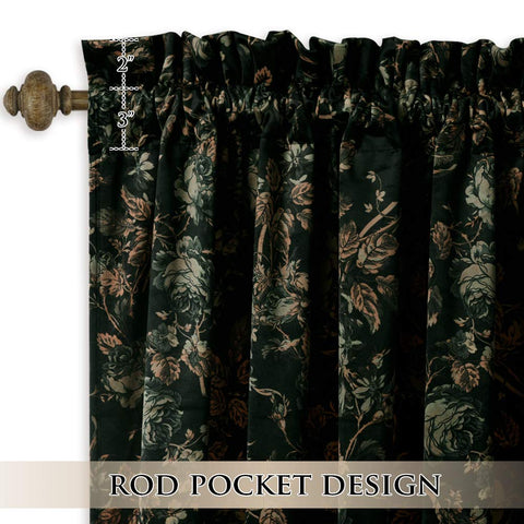 StangH dual rod-pocket design for easy hanging on standard rods