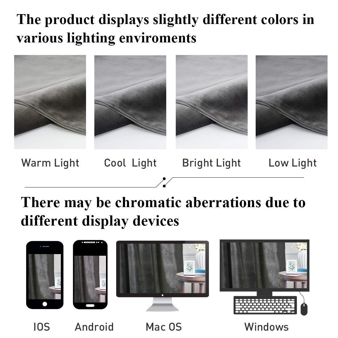 StangH grey velvet curtains are easy to care for with gentle machine wash.