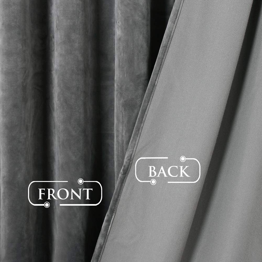 StangH velvet drapes enhance dining room aesthetics while blocking glare.
