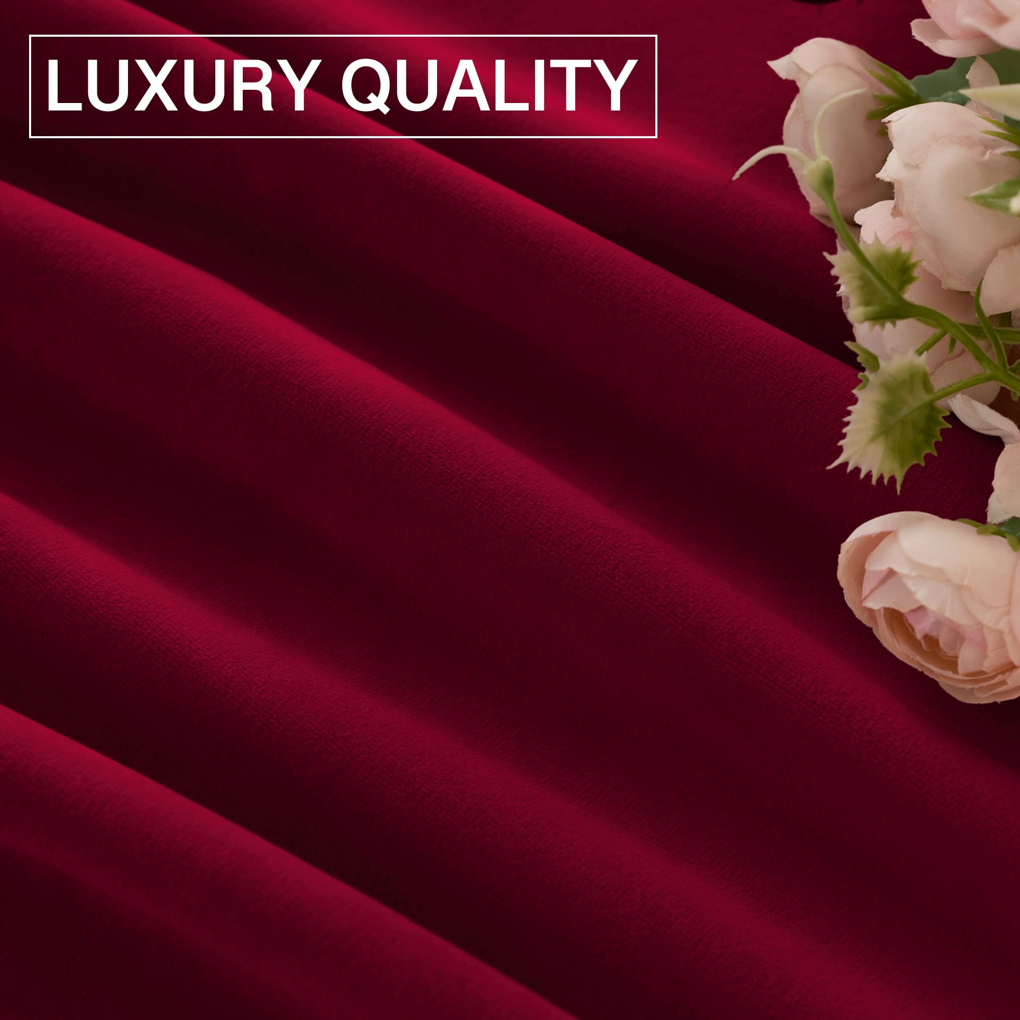 StangH Theater Red Velvet Curtains easy care with machine wash or dry clean.