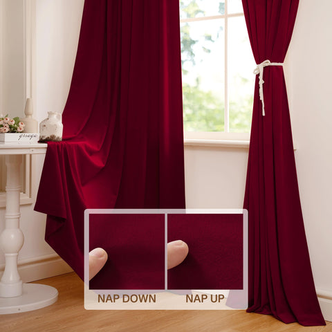 StangH Theater Red Velvet Curtains thermal insulation helps regulate room temperature subtly.
