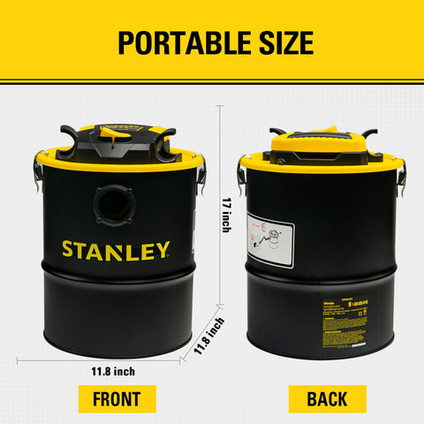 STANLEY ash vacuum cartridge filter protects the motor from fine dust