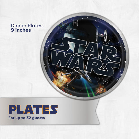Star Wars napkins, 2-ply, absorbent for quick cleanups during cake time.