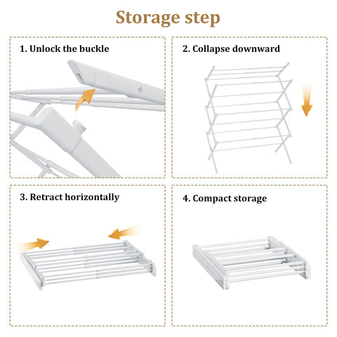 STARLATTA adjustable space from 16.5 to 28 inches for different items.