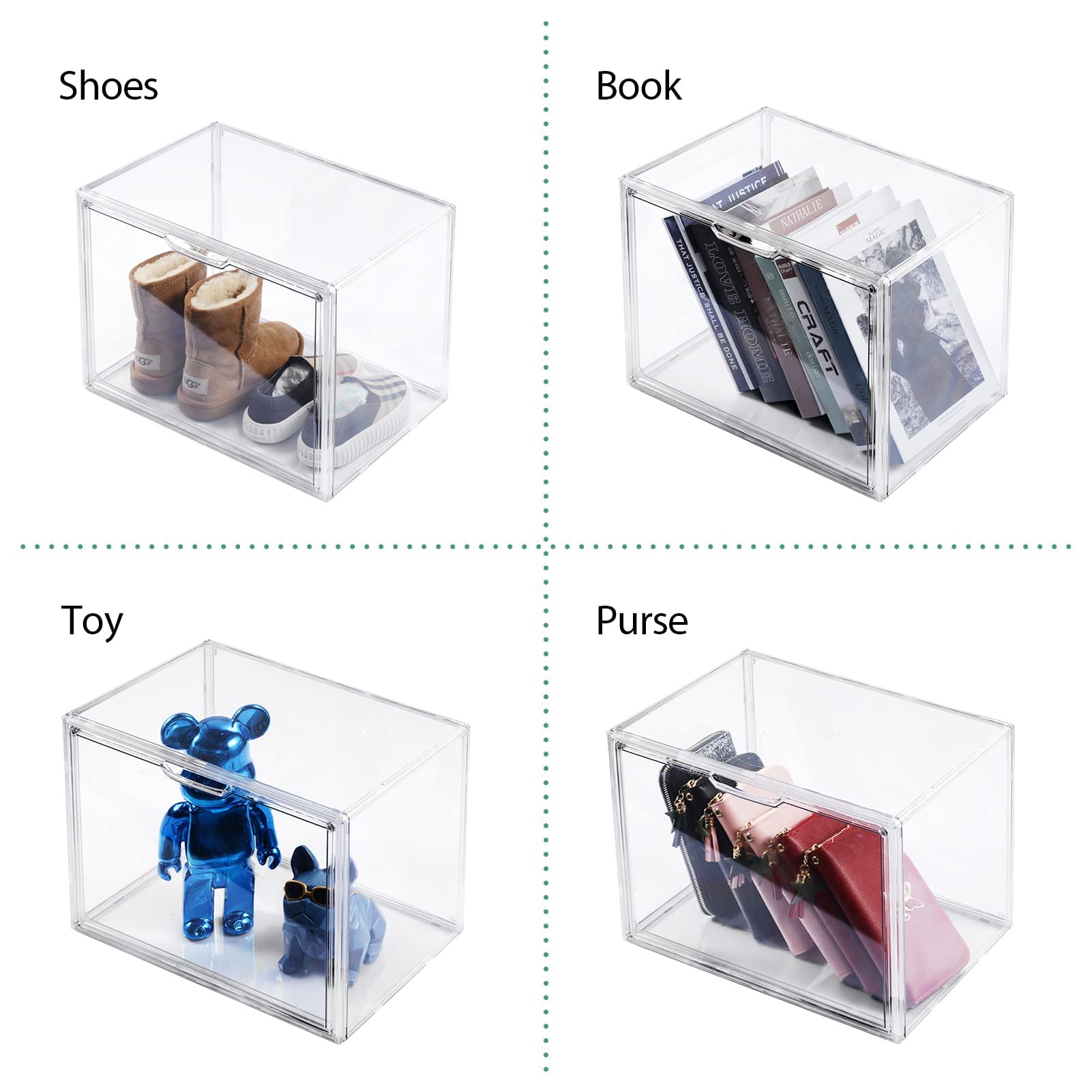 Starogegc pack-of-3 purse organizers streamlines daily organization at home.