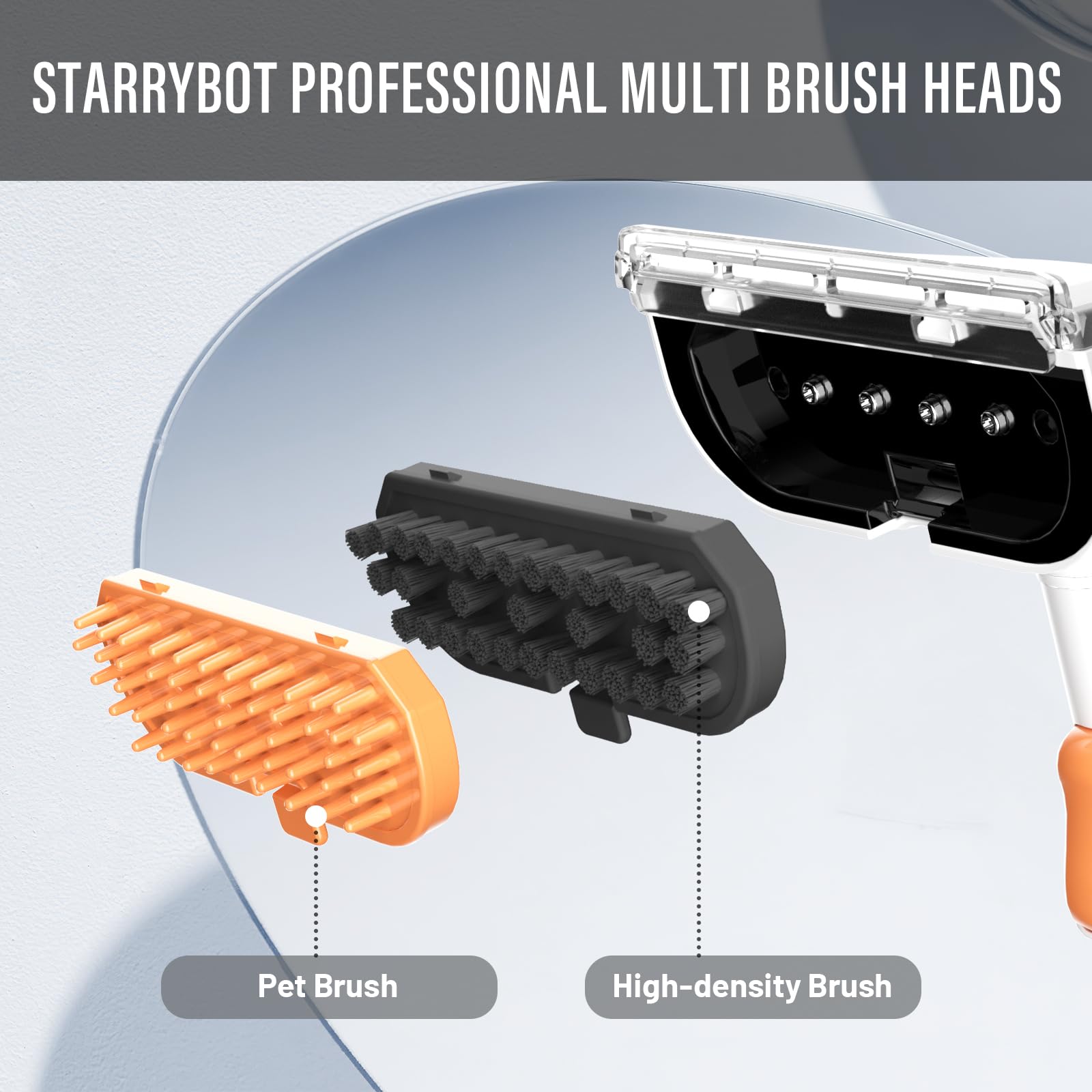 Starrybot 5-inch wide tool for faster cleaning on larger messes