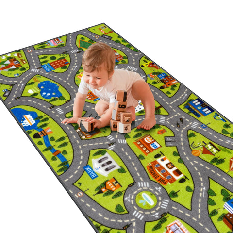 STARUIA Kids Car Rug showcases bright colors that brighten rooms and boost focus.