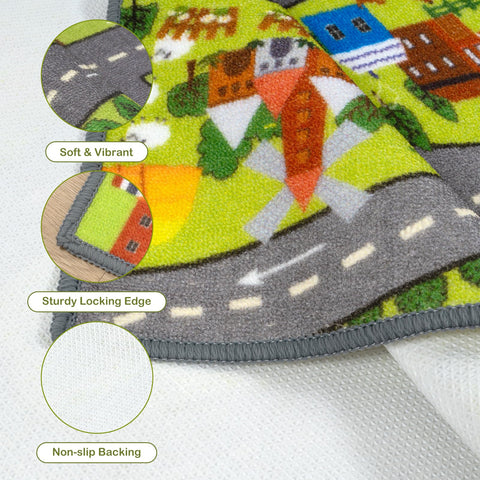 STARUIA Kids Car Rug offers a 60x32 inch size for shared spaces.