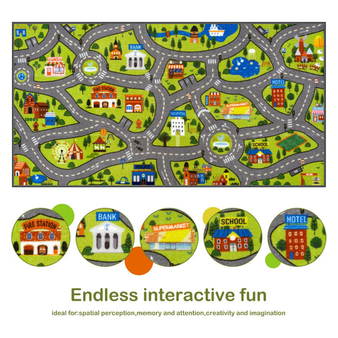 STARUIA Kids Car Rug fits bedrooms, playrooms, and nurseries for versatile décor.