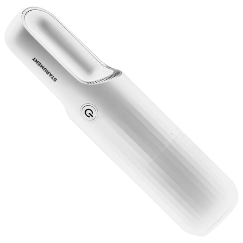 STARUMENT portable hand vacuum front view for quick pickups on multiple surfaces