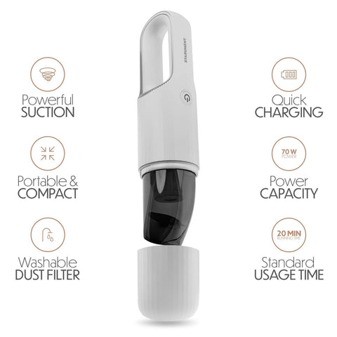 STARUMENT vacuum ideal for car interiors, sofas, and carpets