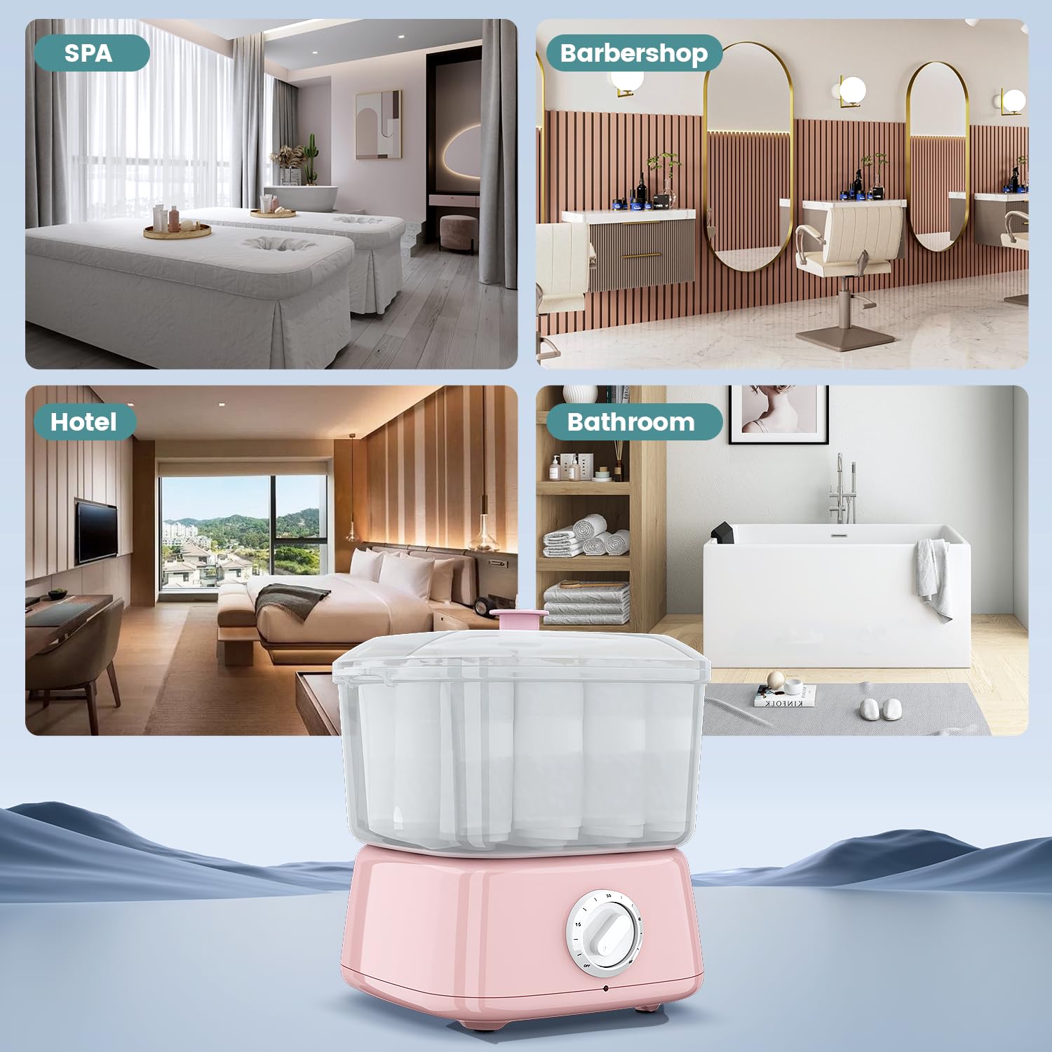StateRiver hot towel warmer portable and compact for travel or mobile setups