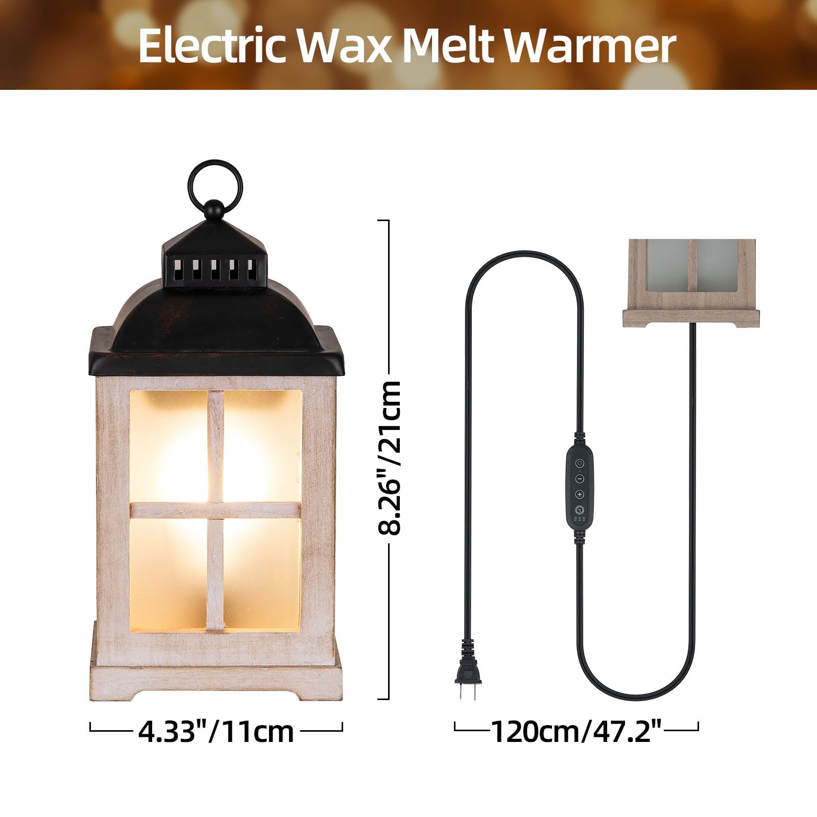 Staymoment flame-free wax warmer delivers scent without smoke or soot.