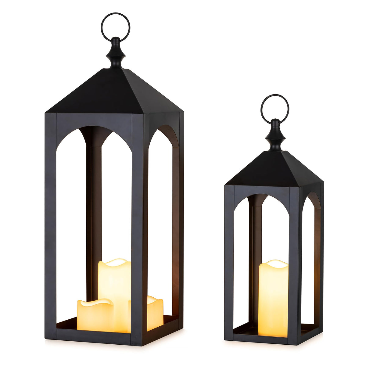 Staymoment 23-inch large outdoor lantern for front porch lighting and curb appeal.