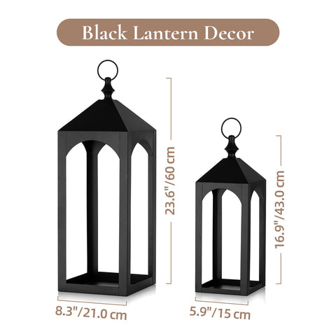 Staymoment metal lantern with hanging ring for easy transport and placement.