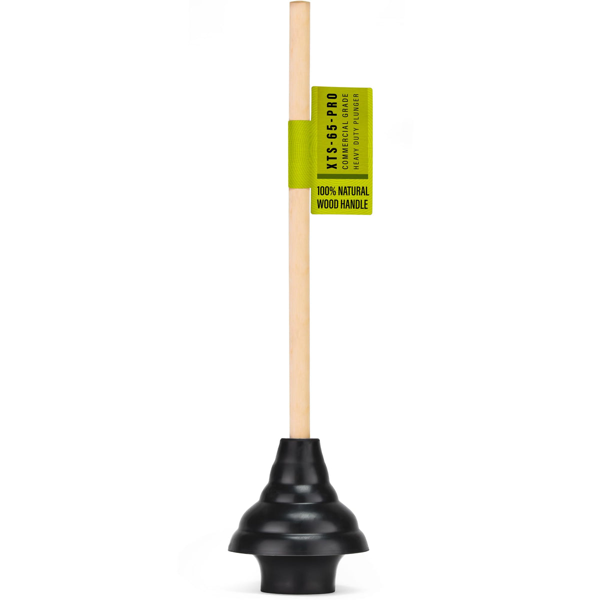 SteadMax XTS-65-PRO heavy-duty toilet plunger cup clears tough clogs