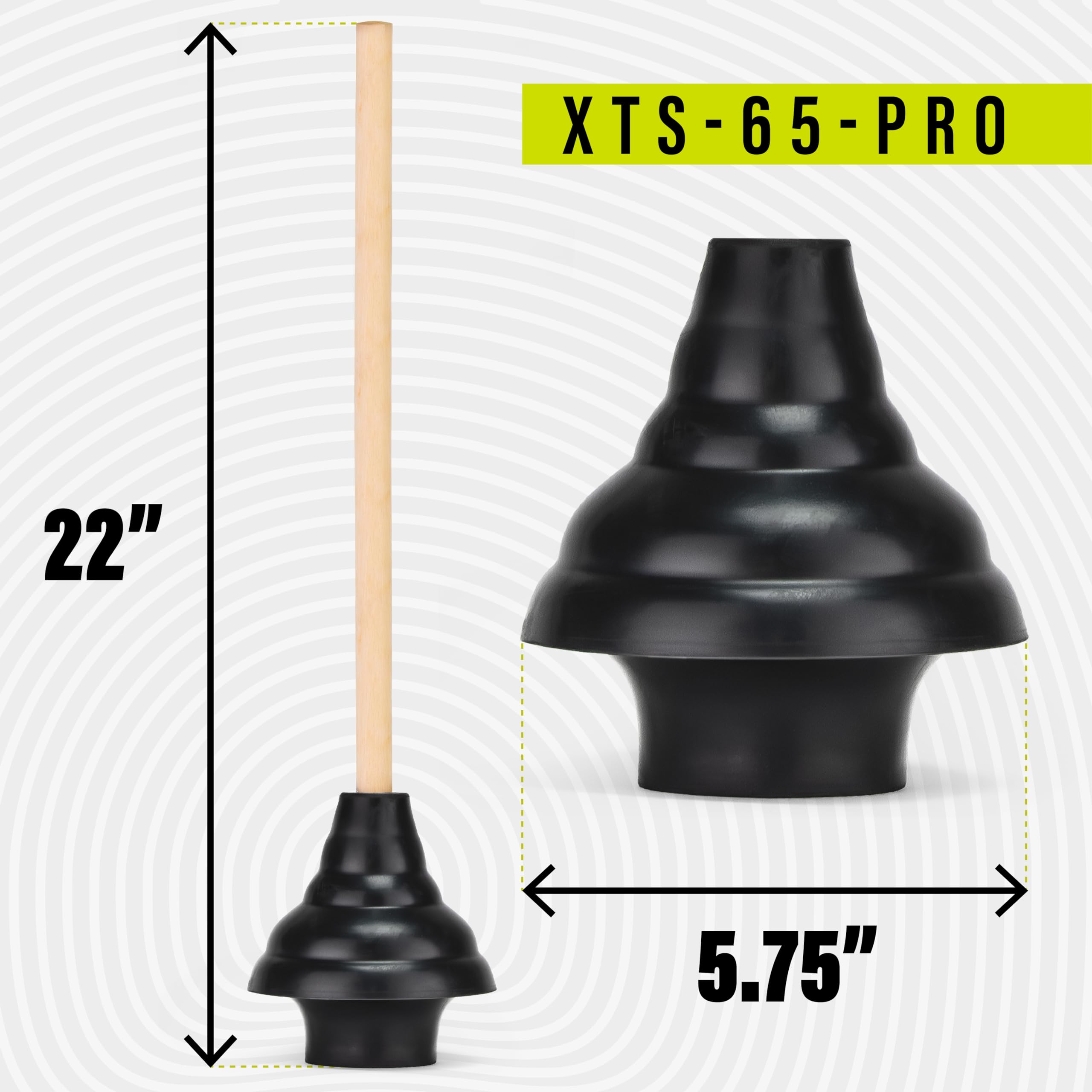 SteadMax XTS-65-PRO multi-purpose cup seals drains effectively