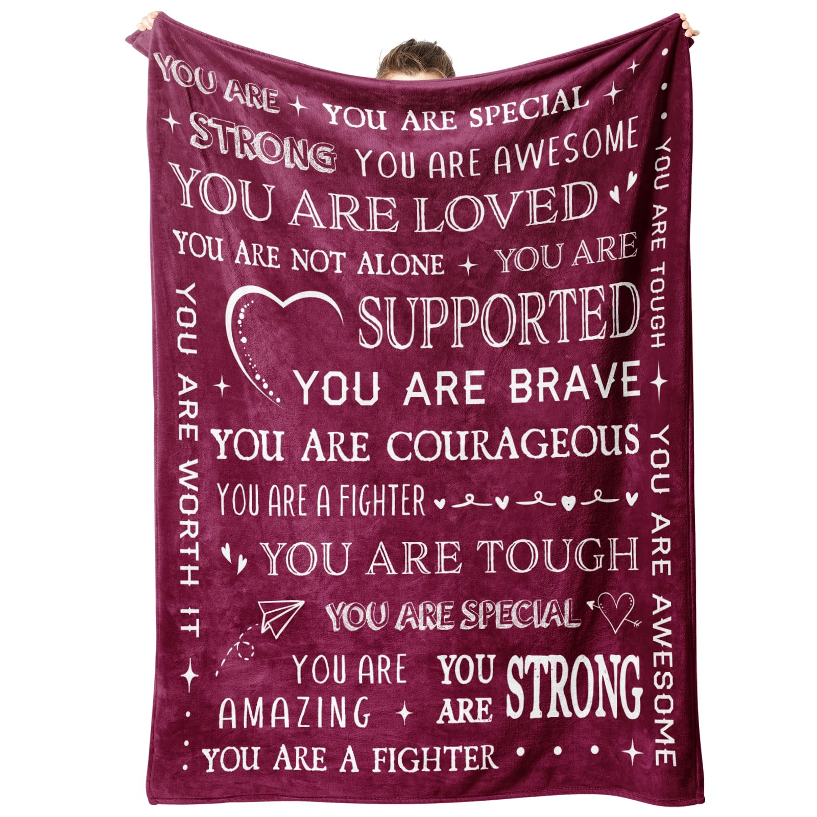 SteadStyle blanket getwell gift front view for comforting recovery moments