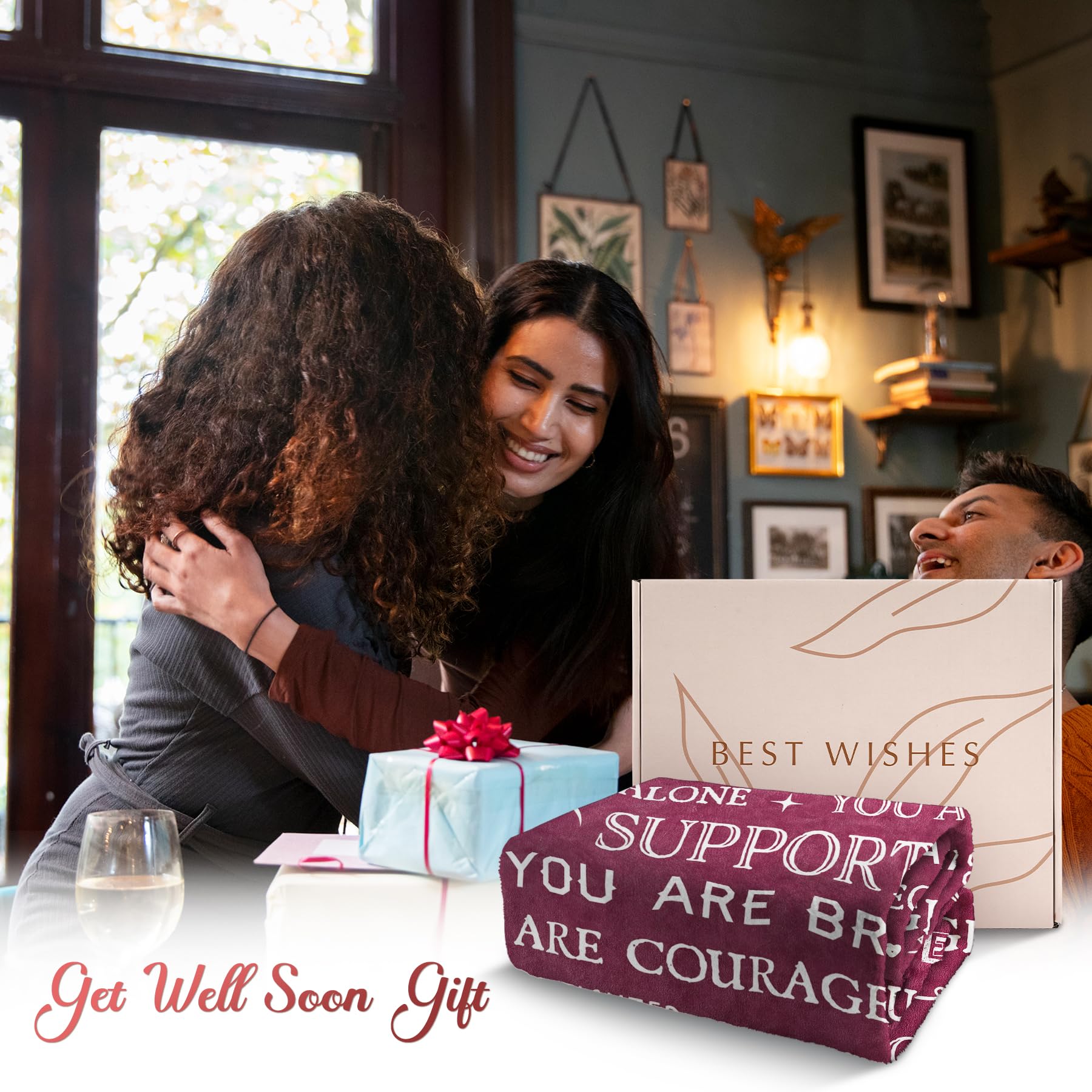 SteadStyle blanket inspirational-words closeup promotes encouragement and hope