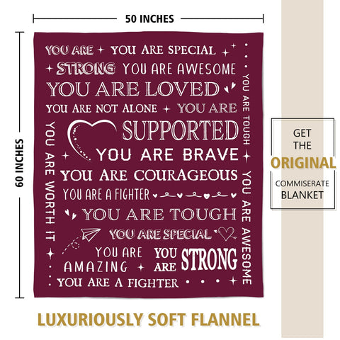SteadStyle sympathy-design blanket conveys thoughtful support and care