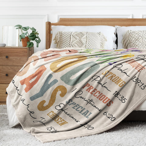 SteadStyle floral blanket enhances home decor with color and meaning