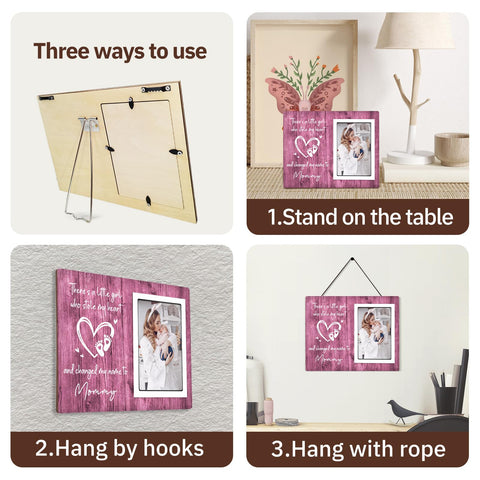 SteadStyle frame 6x4 slot holds a cherished newborn photo