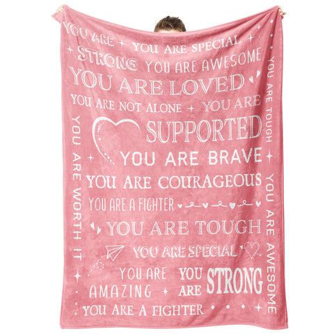 SteadStyle Get Well Blanket close-up fabric texture shows cozy warmth.
